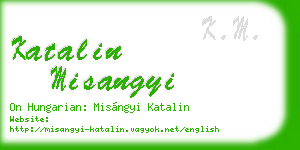 katalin misangyi business card