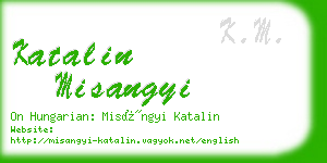 katalin misangyi business card